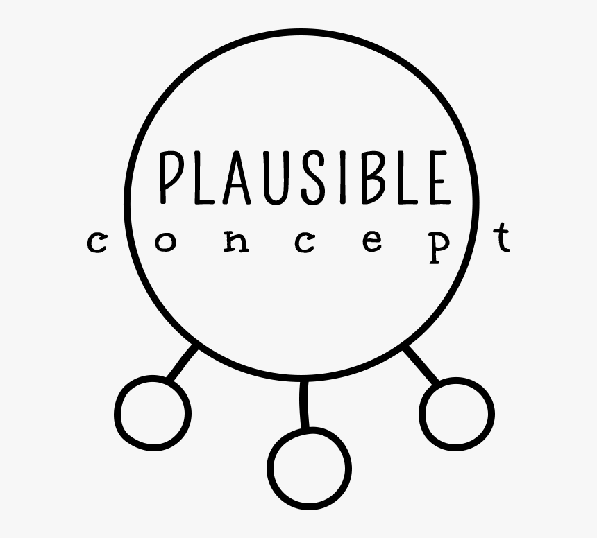 Plausible Concept Logo Black, HD Png Download