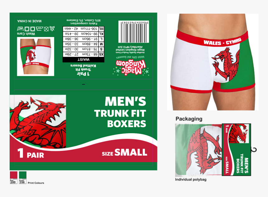 Men S Welsh Flag Boxer Shorts 
 Class Lazyload Lazyload, HD Png Download