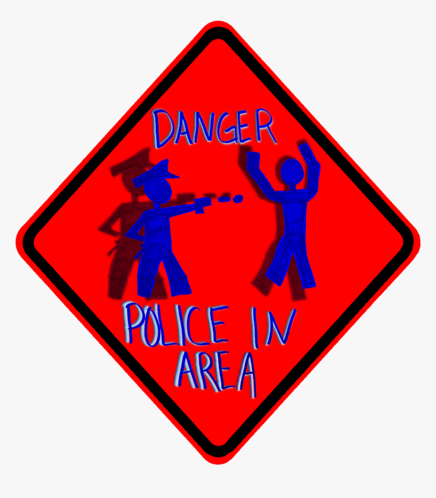 Danger Police In Area 3d, HD Png Download