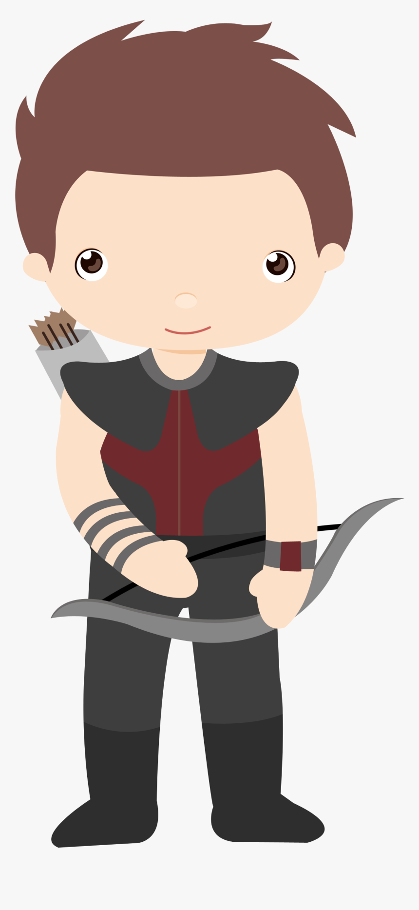 Superhero Kid Png - Super Hero Hawkeye Clip Art Free, Transparent Png