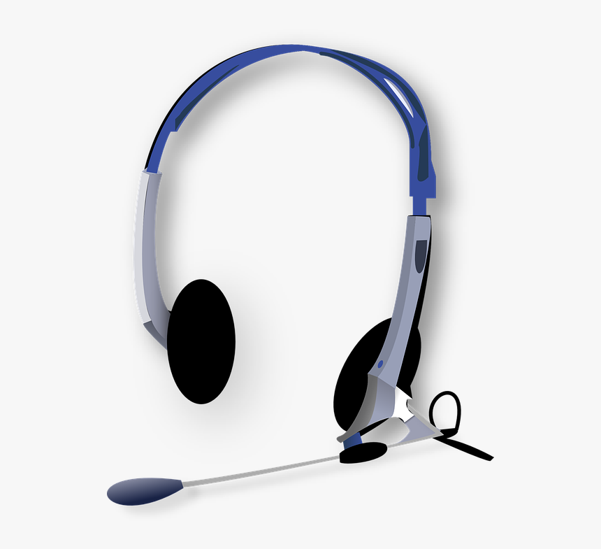 Headset, Head-set, Headphones, Audio, Music, Listening - Headphone With Mic Png, Transparent Png