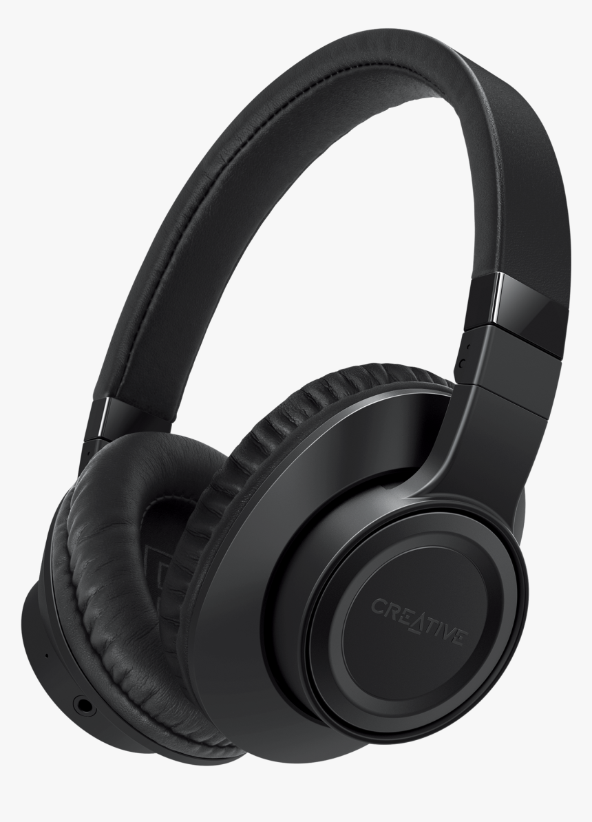 Black Headphones, HD Png Download