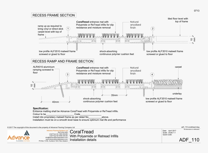 Entrance Matting System Detail, HD Png Download
