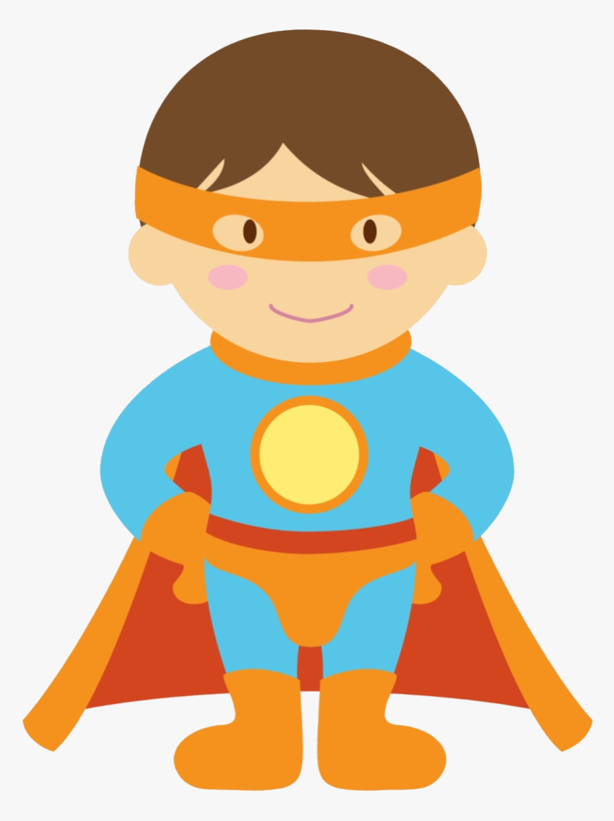Superhero Superheroes Kids Clipart Easter Transparent - Superhero Kids Clipart, HD Png Download