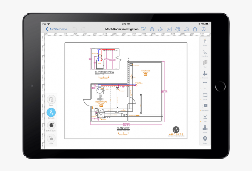 How Modern Designers Collaborate Using Cad For Ipad - Tablet Computer, HD Png Download
