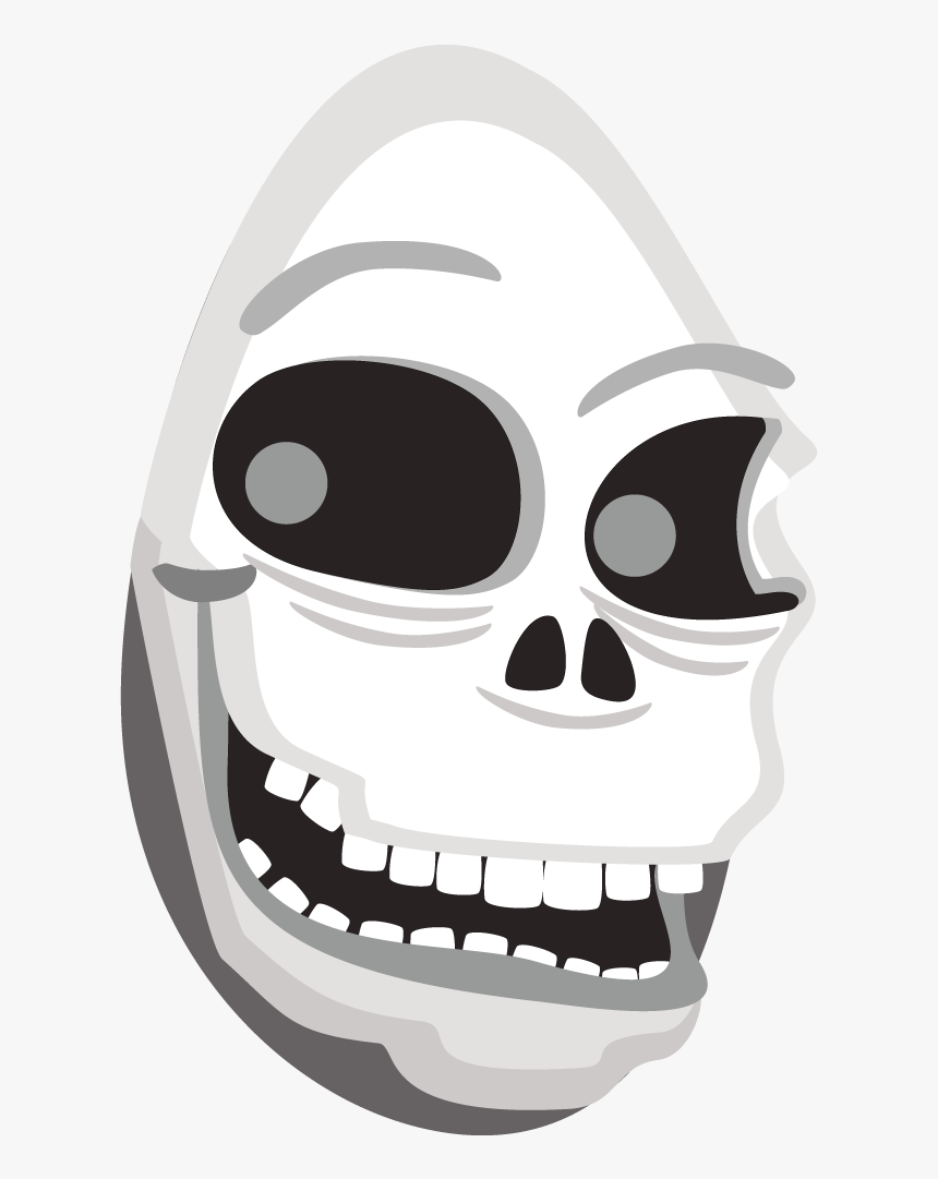 Free Evil Skull Laughing Clip Art - Skull, HD Png Download