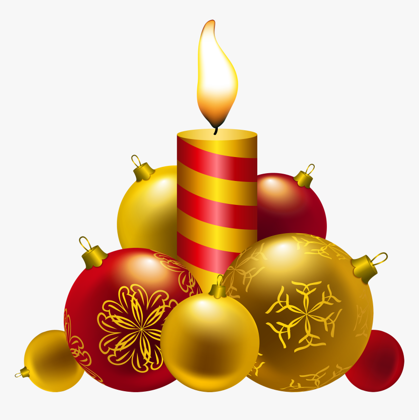 Xmas Christmas Png Photo - Christmas Candle Clipart Png, Transparent Png