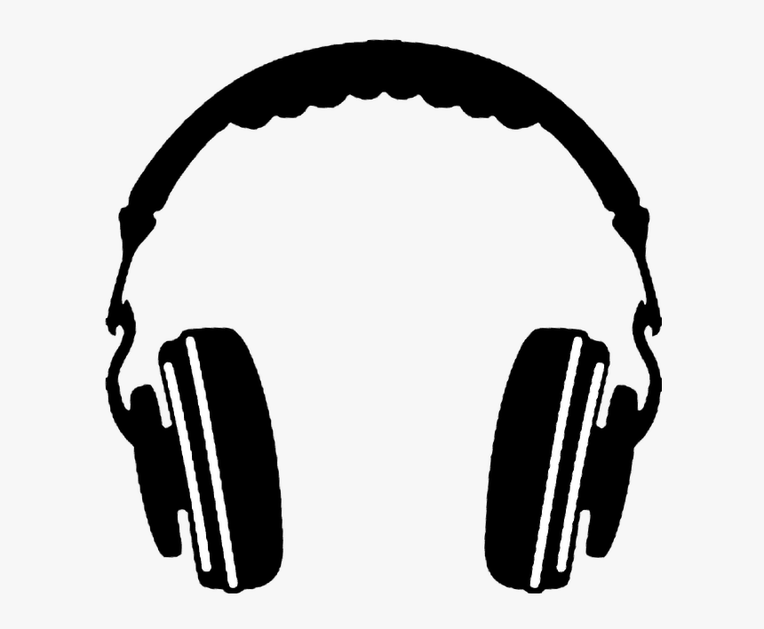 Headphones Png Png Download Headphone Silhouette - Transparent Background Headphone Clipart, Png Download