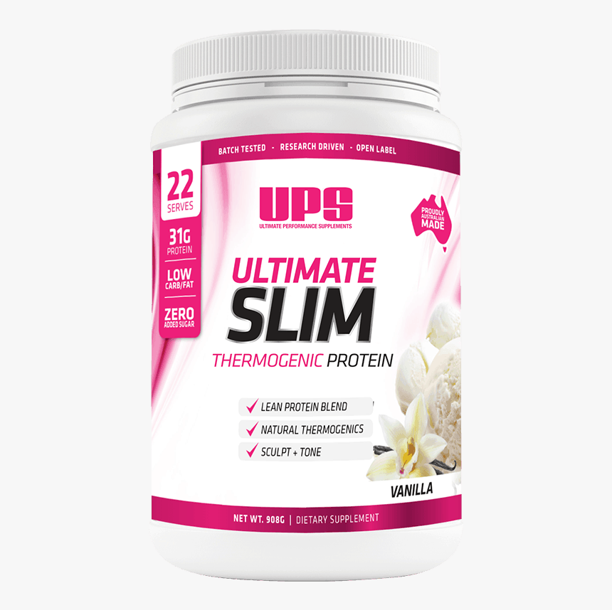 Ups Slim Protein 1kg Vanilla Weight Loss Shakes - Stimulant, HD Png Download
