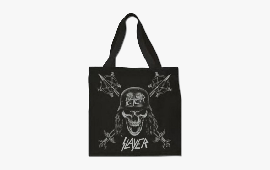 Matte Wehrmacht Skull Black Tote - Slayer, HD Png Download