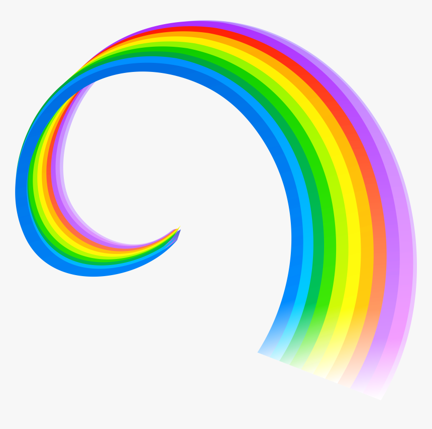 Spiral Rainbow - Rainbow Png, Transparent Png