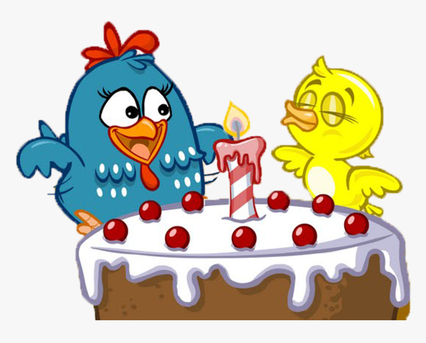 Turma Da Galinha Pintadinha Com Bolo Png, Transparent Png
