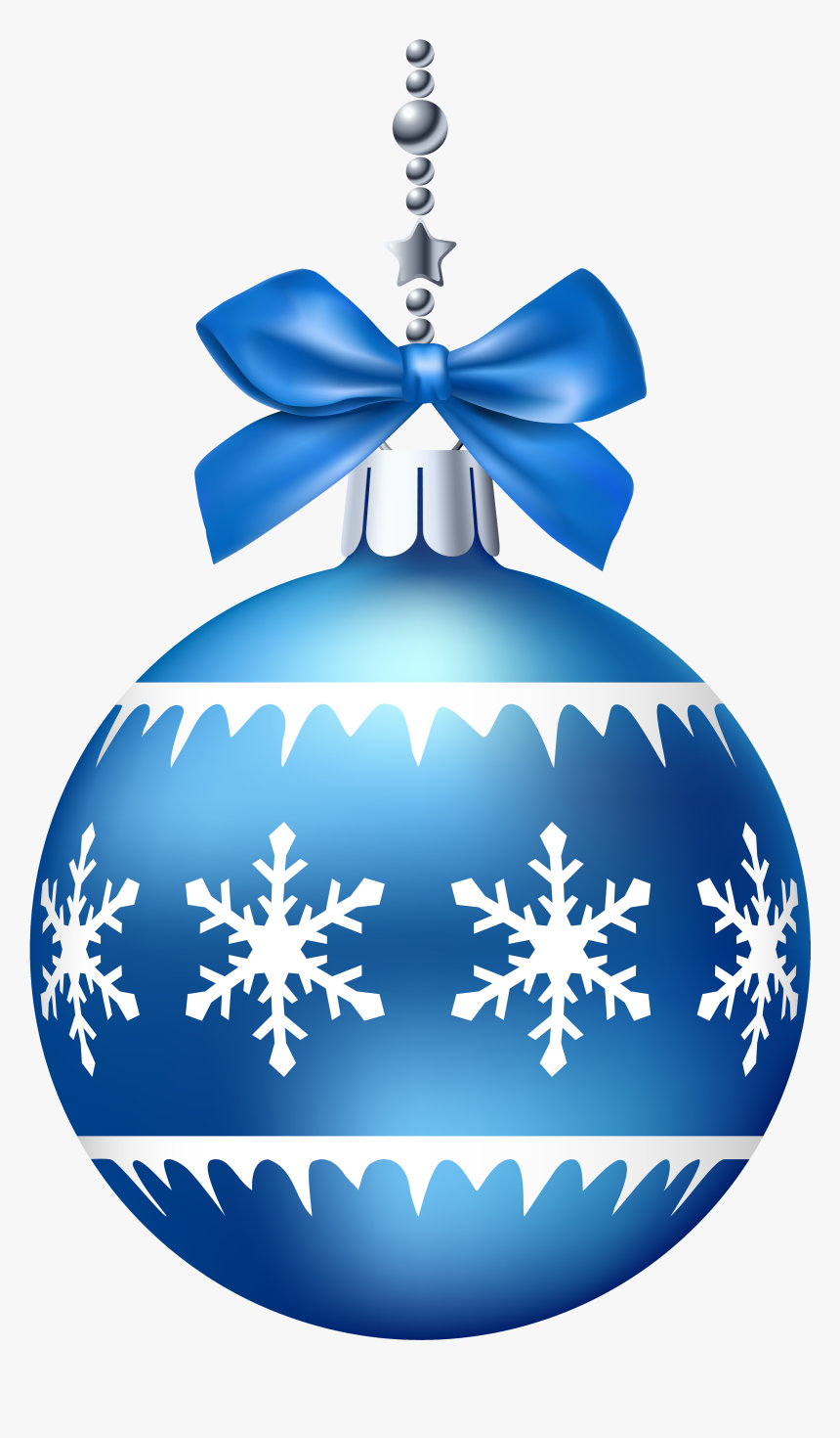 Blue Christmas Ball Png Clip Art - Blue Christmas Ball Png, Transparent Png