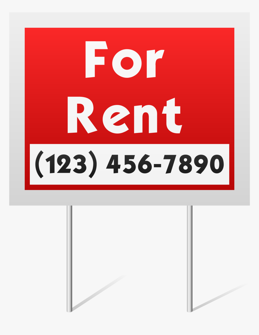For Rent Sign Clip Arts - Rent Clipart, HD Png Download