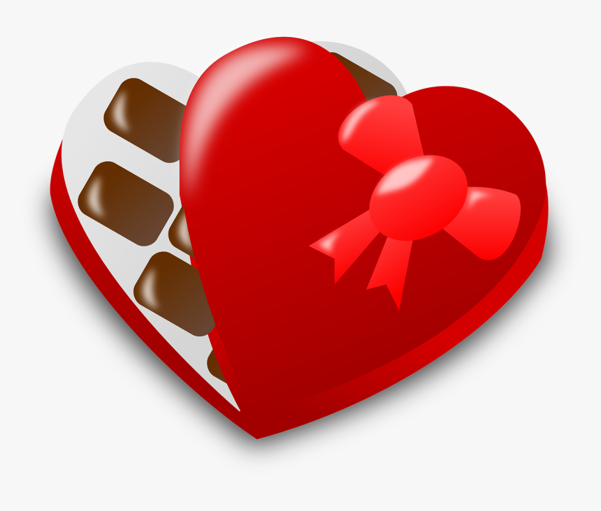Valentine Day Icon - Heart Shaped Box Of Chocolates Png, Transparent Png