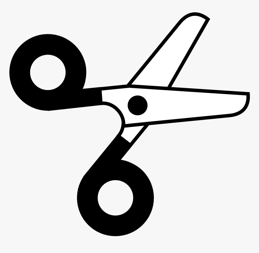 Scissors Clip Art Black And White, HD Png Download