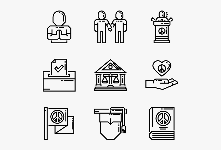 Peace& Humanrights - Retro Music Icon Transparent, HD Png Download