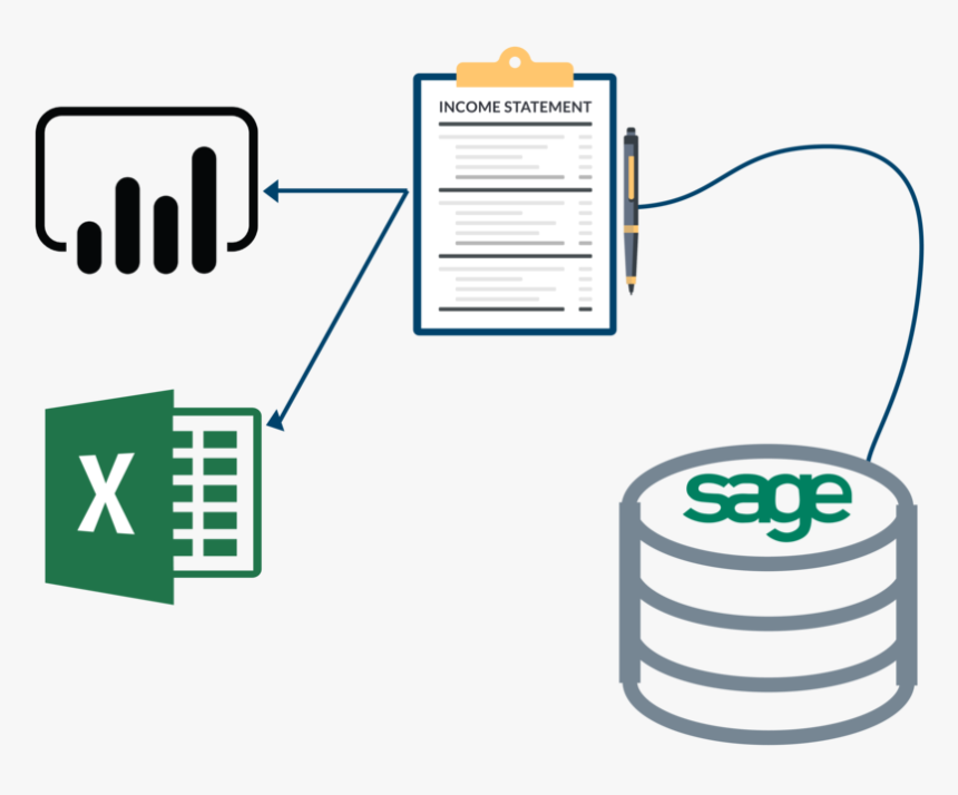 Freshbi Sage 300 Excel Power Bi-01 - Microsoft Suite Logo, HD Png Download