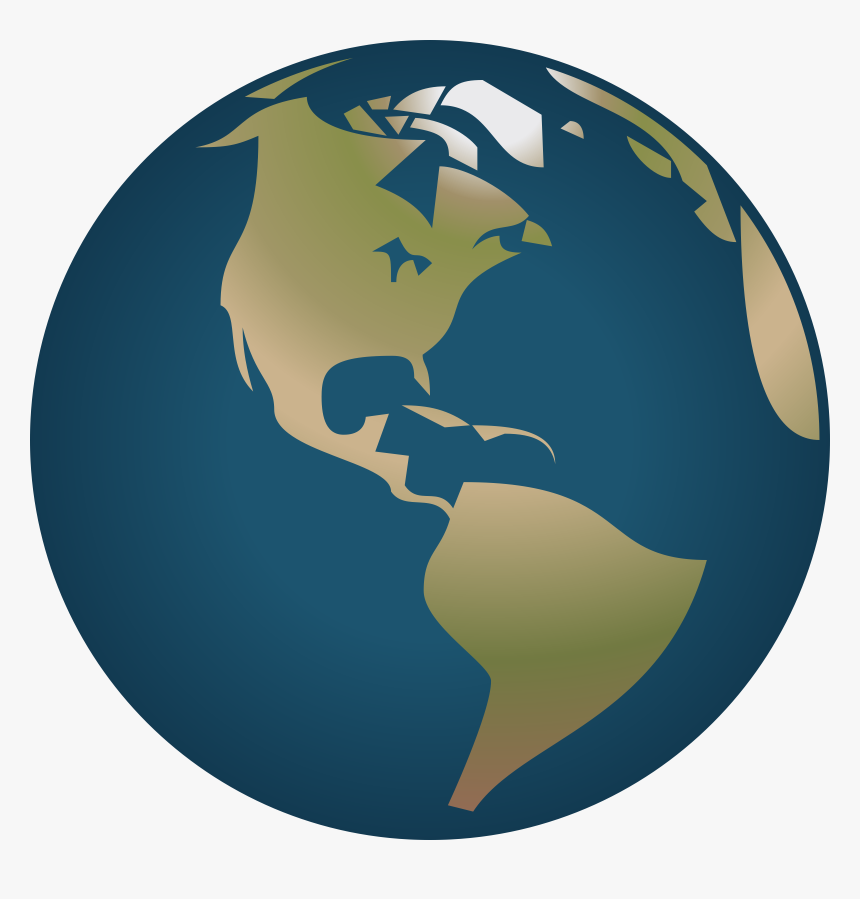 Earth Globe Png - Globe America, Transparent Png