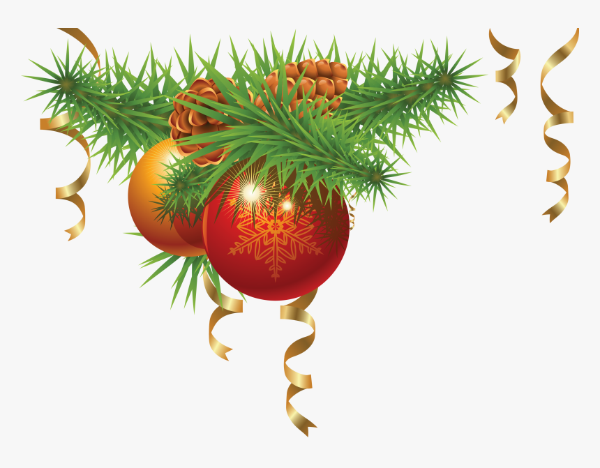 Xmas Ornaments Png Photo - Transparent Christmas Corner Border, Png Download