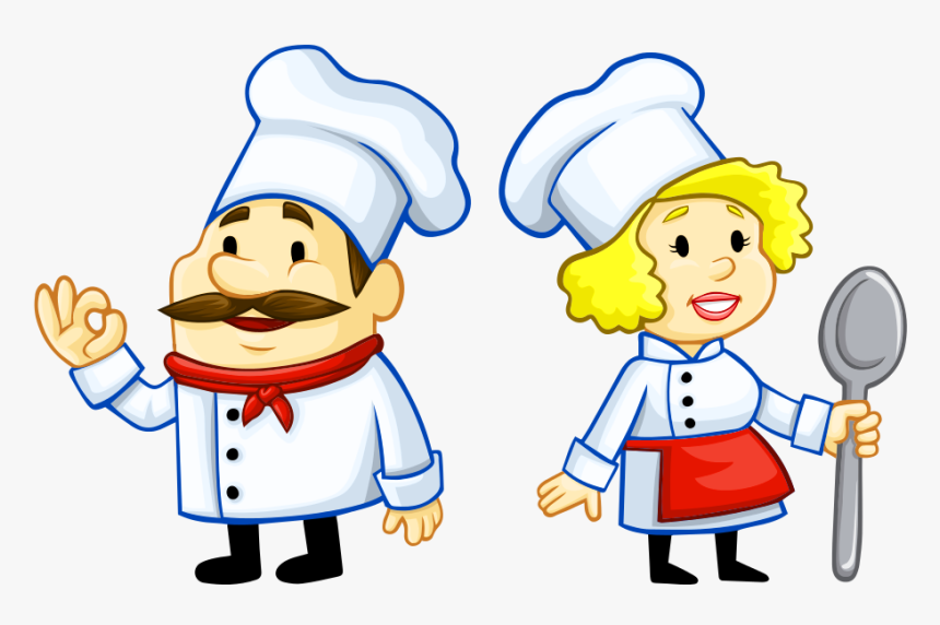 Chef Clip Art - Male And Female Chef Clipart, HD Png Download
