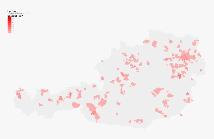 Verteilung Nachname Heinz At - Soviet Occupation Zone Austria, HD Png Download