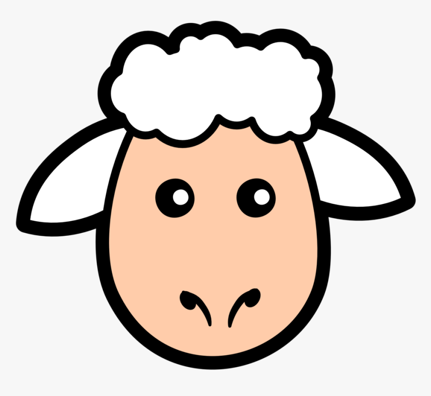 Sheep Face Clip Art, HD Png Download