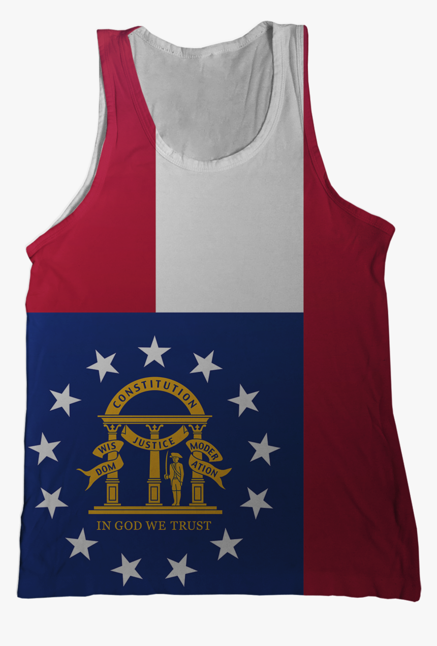 Georgia State Flag Tank Top - Georgia State Flag 2017, HD Png Download