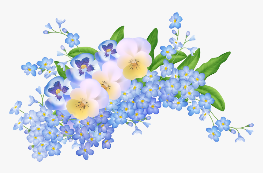 Spring Clipart Png - Forget Me Not Png, Transparent Png