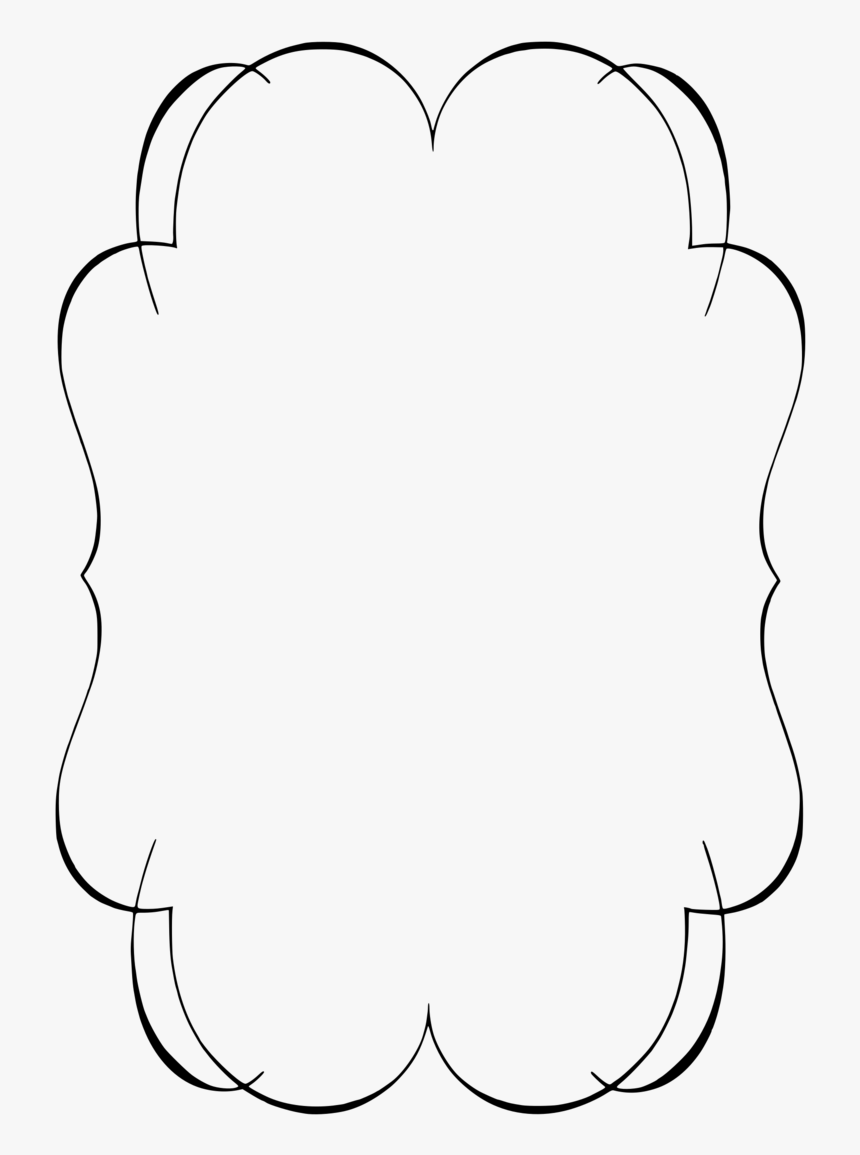 White Border Frame Png Transparent - Clip Art Frames, Png Download