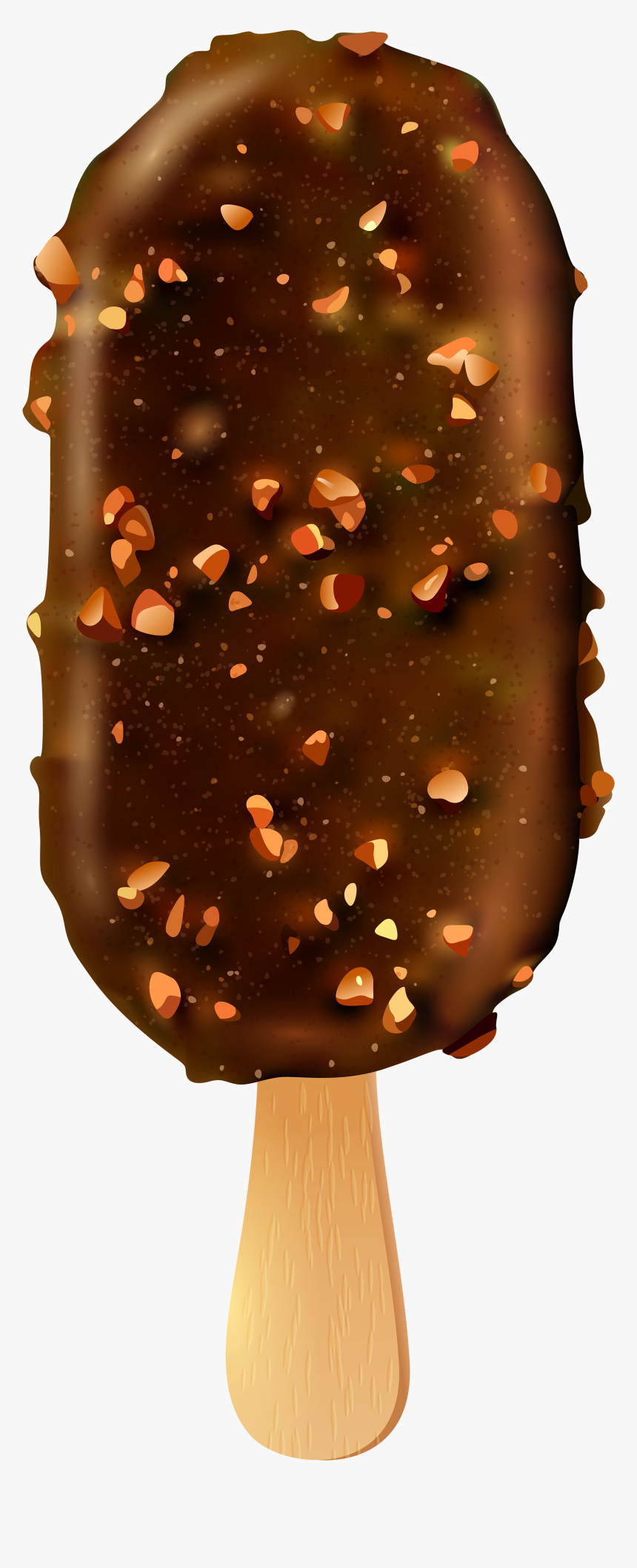 Ice Cream And Nuts Stick Png Clip Art - Chocolate Stick Ice Cream Png, Transparent Png