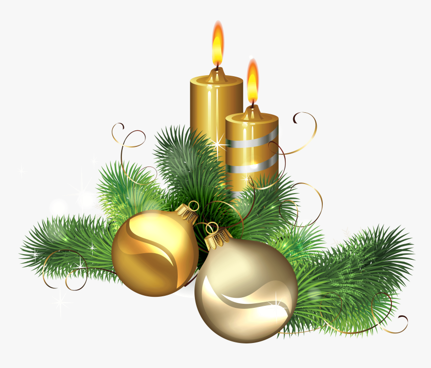 Xmas Png Download Image - Christmas Candles Png, Transparent Png