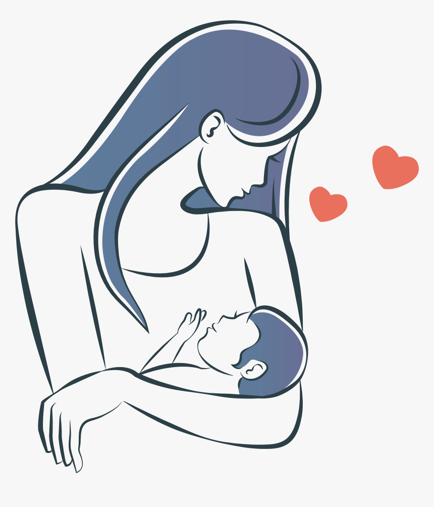 Mother Infant Child Illustration, HD Png Download