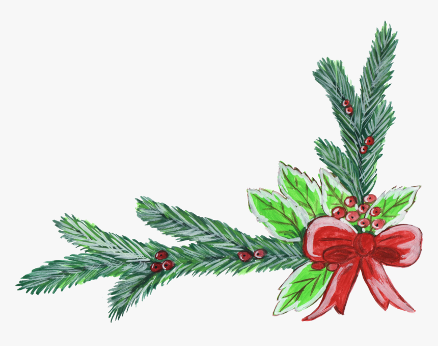 Wonderful Christmas Corner Gallery And New Year - Christmas Corner Wreath Decorations, HD Png Download