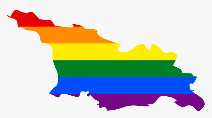 Lgbt Flag Georgia, HD Png Download
