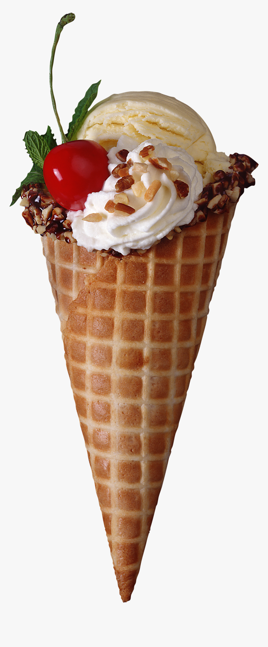 Now You Can Download Ice Cream Png In High Resolution - Waffle Cone, Transparent Png