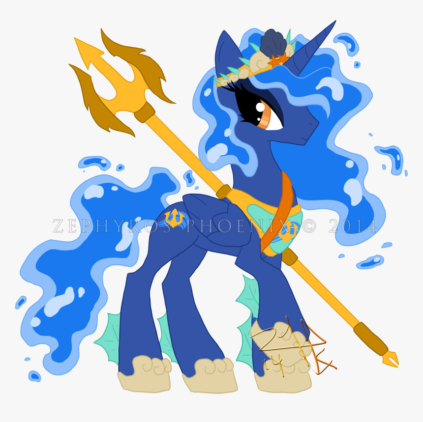 Transparent Neptune God Png - My Little Pony Princess Neptune, Png Download