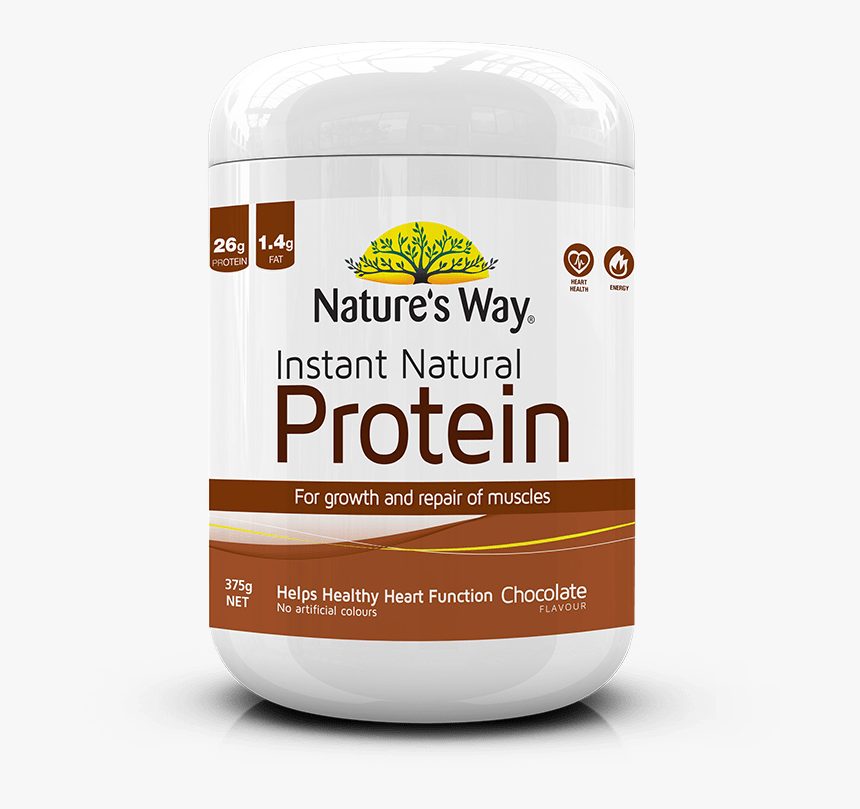 522944 Nw Instant Natural Protein Chocolate 375g - Nature's Way Instant Natural Protein, HD Png Download