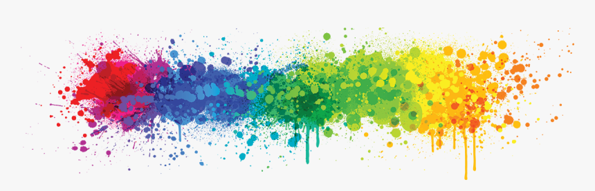 Colorful Rainbow Image - Salpicadura, HD Png Download
