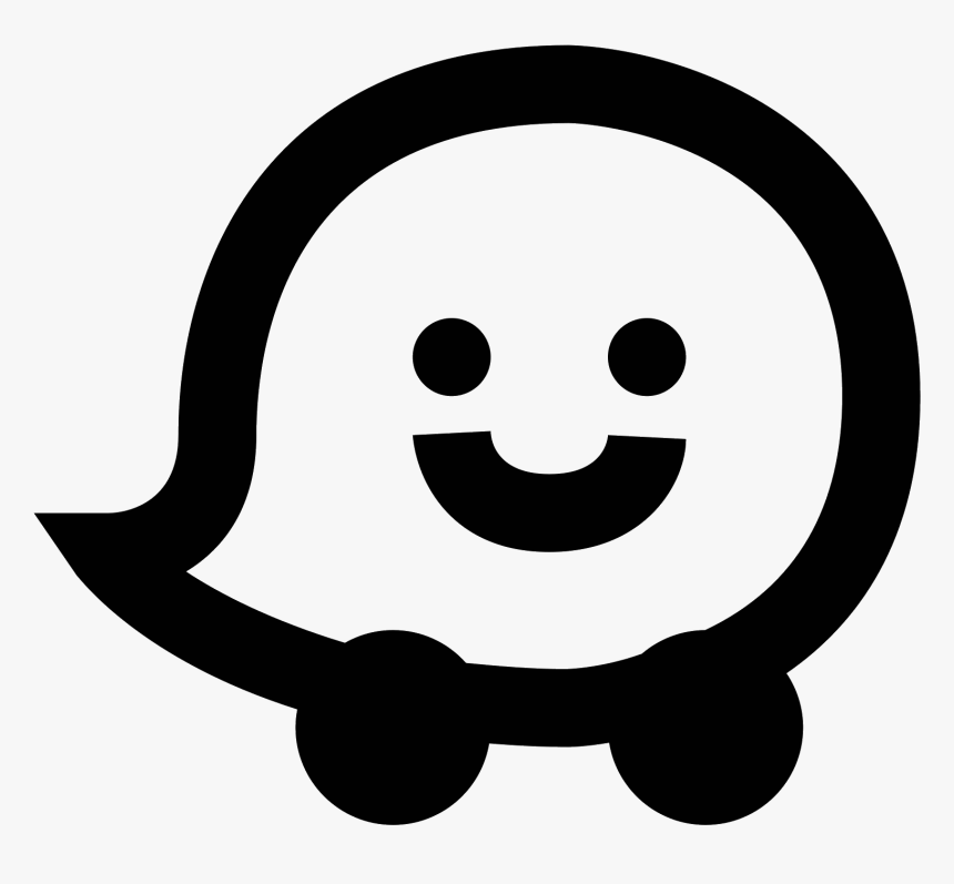 Face,smile,facial And White,line Expression - Waze Png, Transparent Png