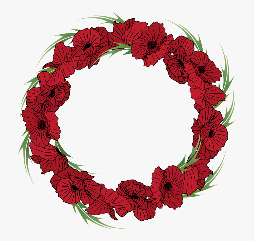 Transparent Leaf Crown Png - Red Floral Wreath Png, Png Download