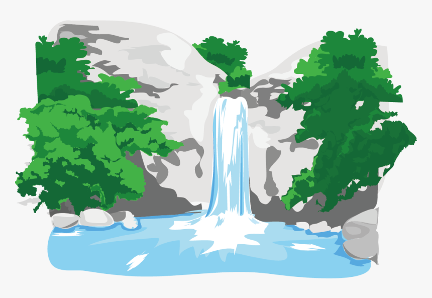River The Wisp Transprent - Waterfall Clipart Png Bg, Transparent Png