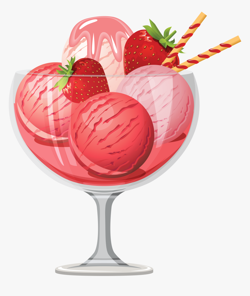 Ice Cream Png Image - Strawberry Ice Cream Clipart, Transparent Png