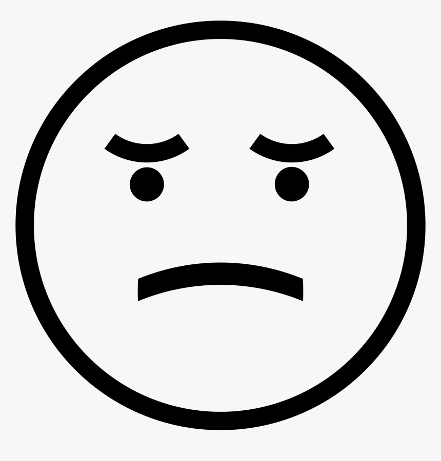 Hopeless Smiley Face Clip Arts - Stick Figure Head Png, Transparent Png