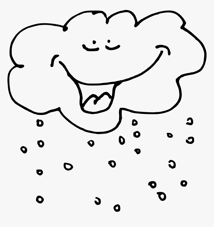 Raining Black And White Clipart, HD Png Download
