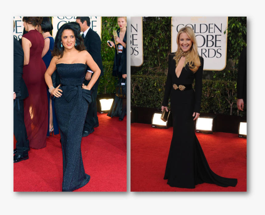 Salma Hayek Golden Globes, Kate Hudson Golden Globes, HD Png Download