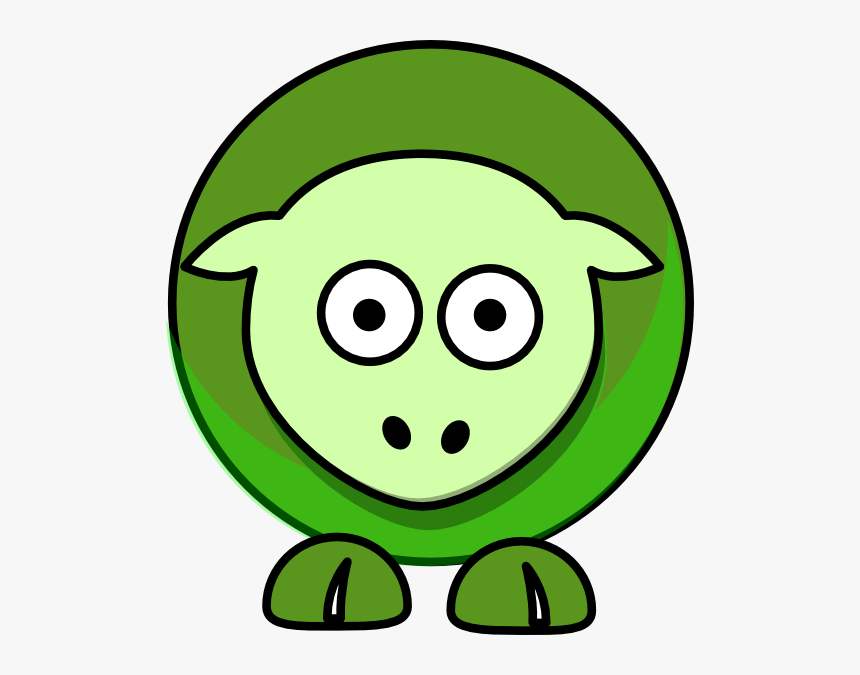 Sheep Cartoon Green 5a961eff Svg Clip Arts - Cartoon Clipart Sheep Pink, HD Png Download