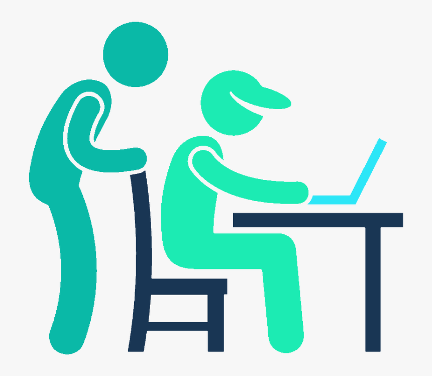 Man Computer Teacher Clipart - Person Using Computer Transparent, HD ...