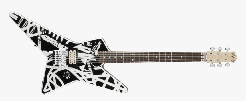 Evh Striped Star Guitar, HD Png Download