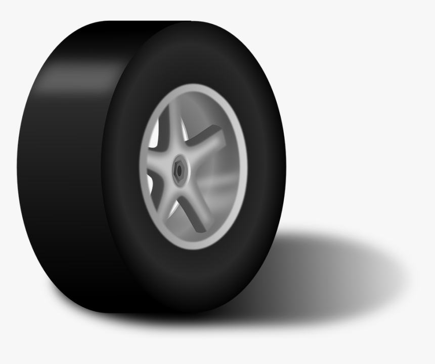 Neumático, Rueda, Coche, Llanta, Negro, Goma, Ronda - Ball Example Of Rolling Friction, HD Png Download